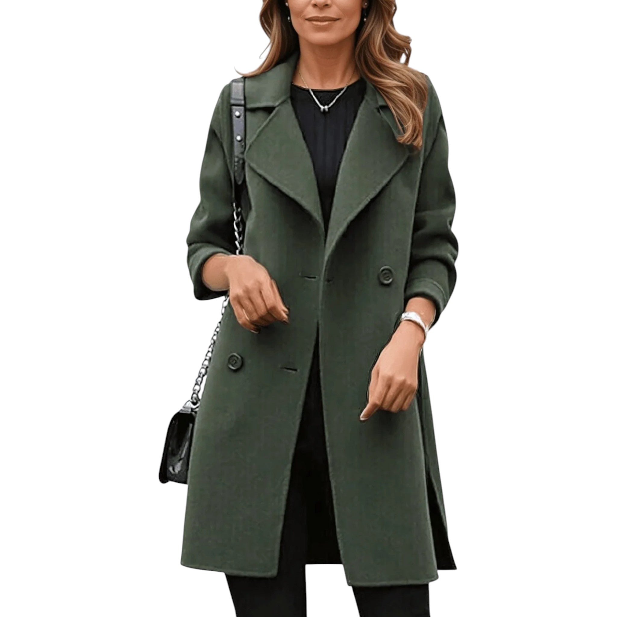 Almeria Trench Coat - Premium Reverse Coat
