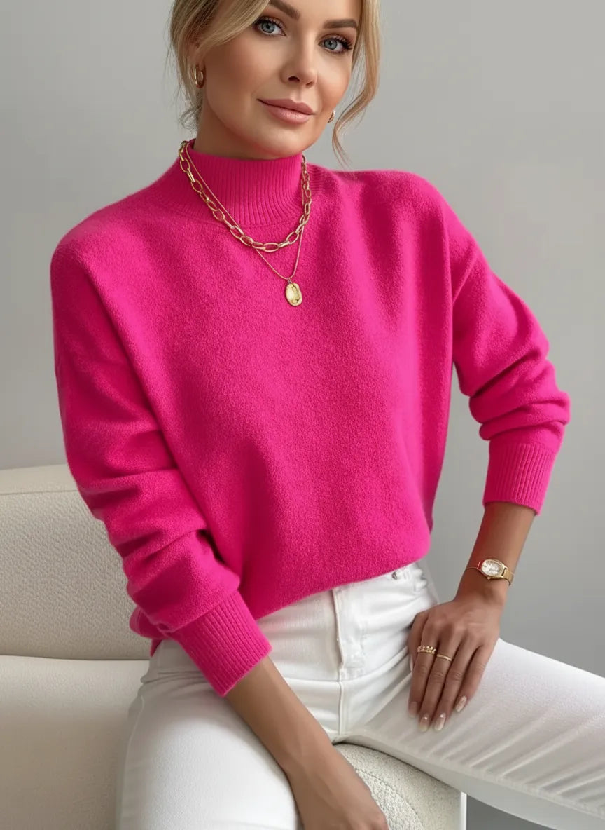 Elegant High-Neck Knit