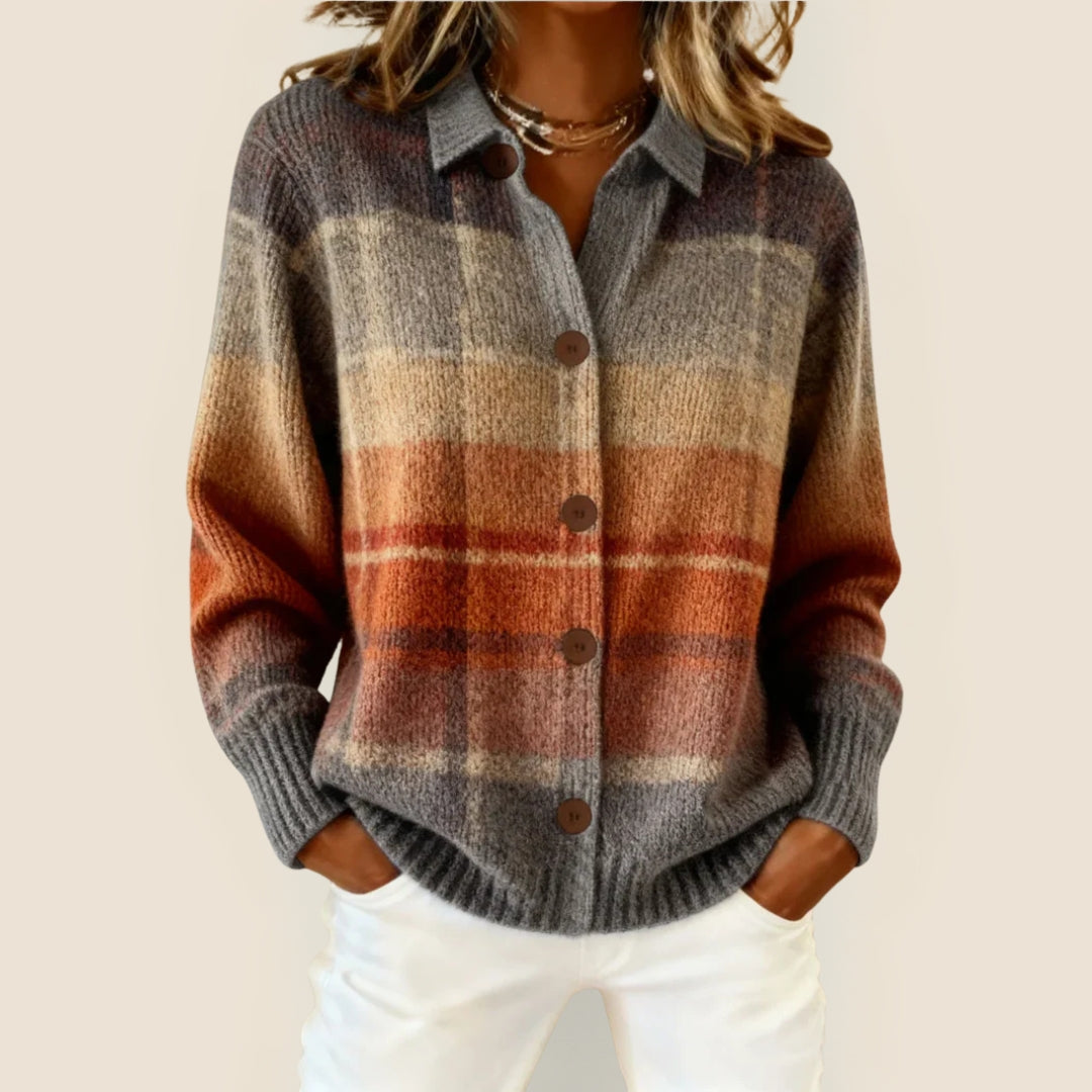 Mara - Geruite Blousetrui