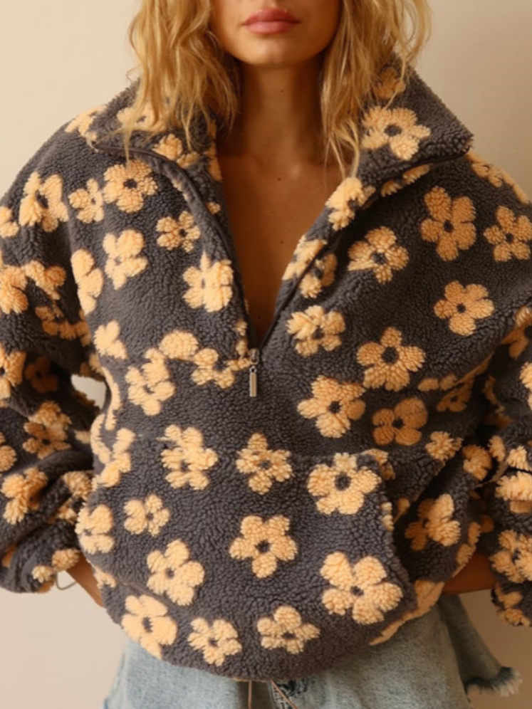 Boho - Fluffy Flower trui