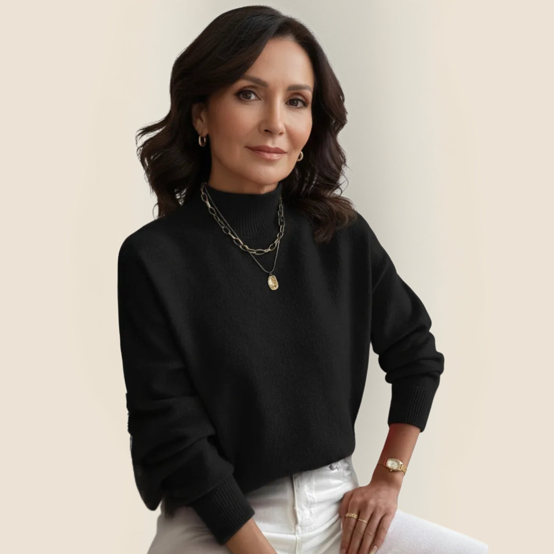 Elegant High-Neck Knit
